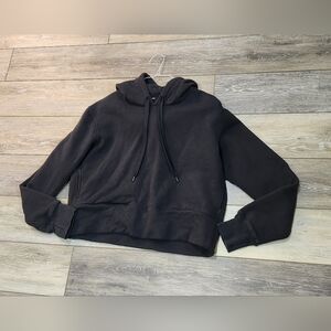 Public Rec Black Crop Hoodie Pullover Size Large
